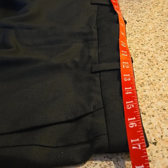 Savane Flat Front Straight Leg Black Dress Pants Men's Washable size 32X30 - Picture 10 of 13